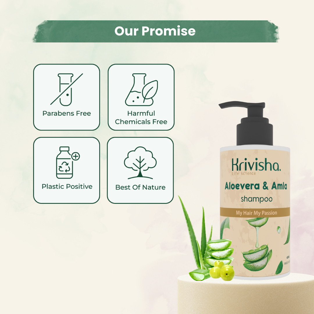 Aloevera Herbal Cleanser Shampoo With  Aloevera &Glycerine ,Polyquaternium -7 For Pure & Healthy Hair Care