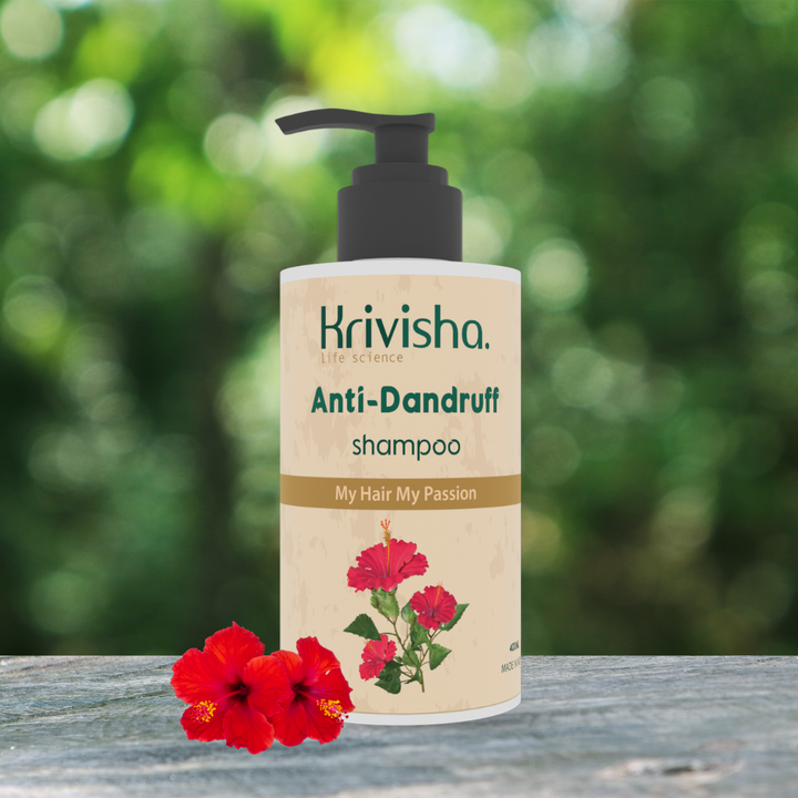 Anti Dandruff Shampoo With  Hibiscus &Aloevera For Suitable For All Hair Types