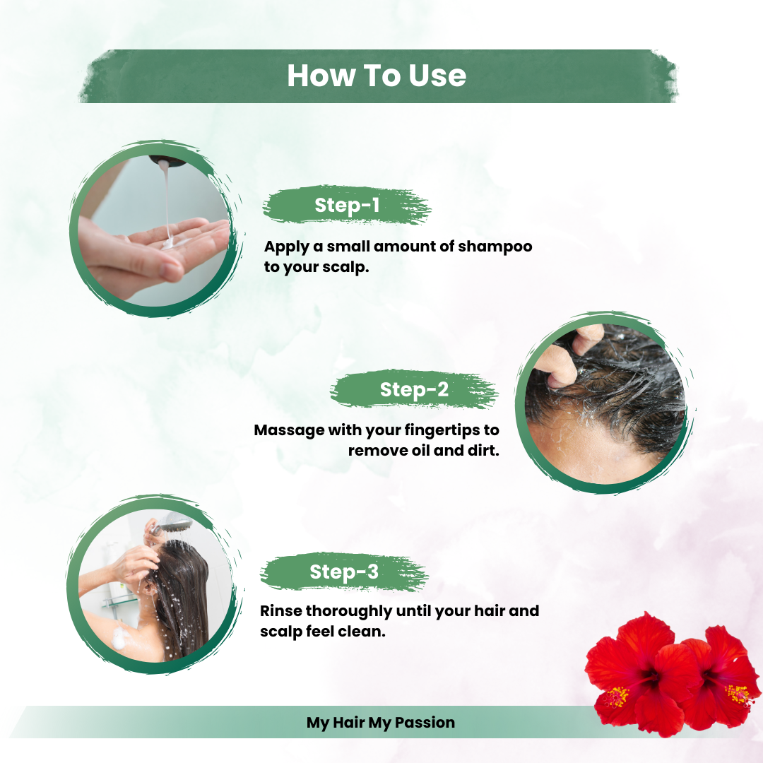 Anti Dandruff Shampoo With  Hibiscus &Aloevera For Suitable For All Hair Types