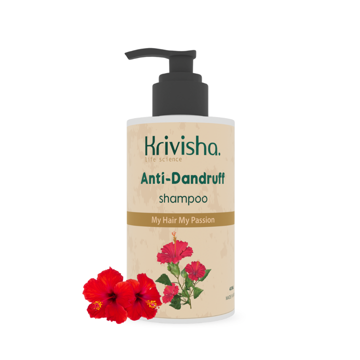 Anti Dandruff Shampoo With  Hibiscus &Aloevera For Suitable For All Hair Types