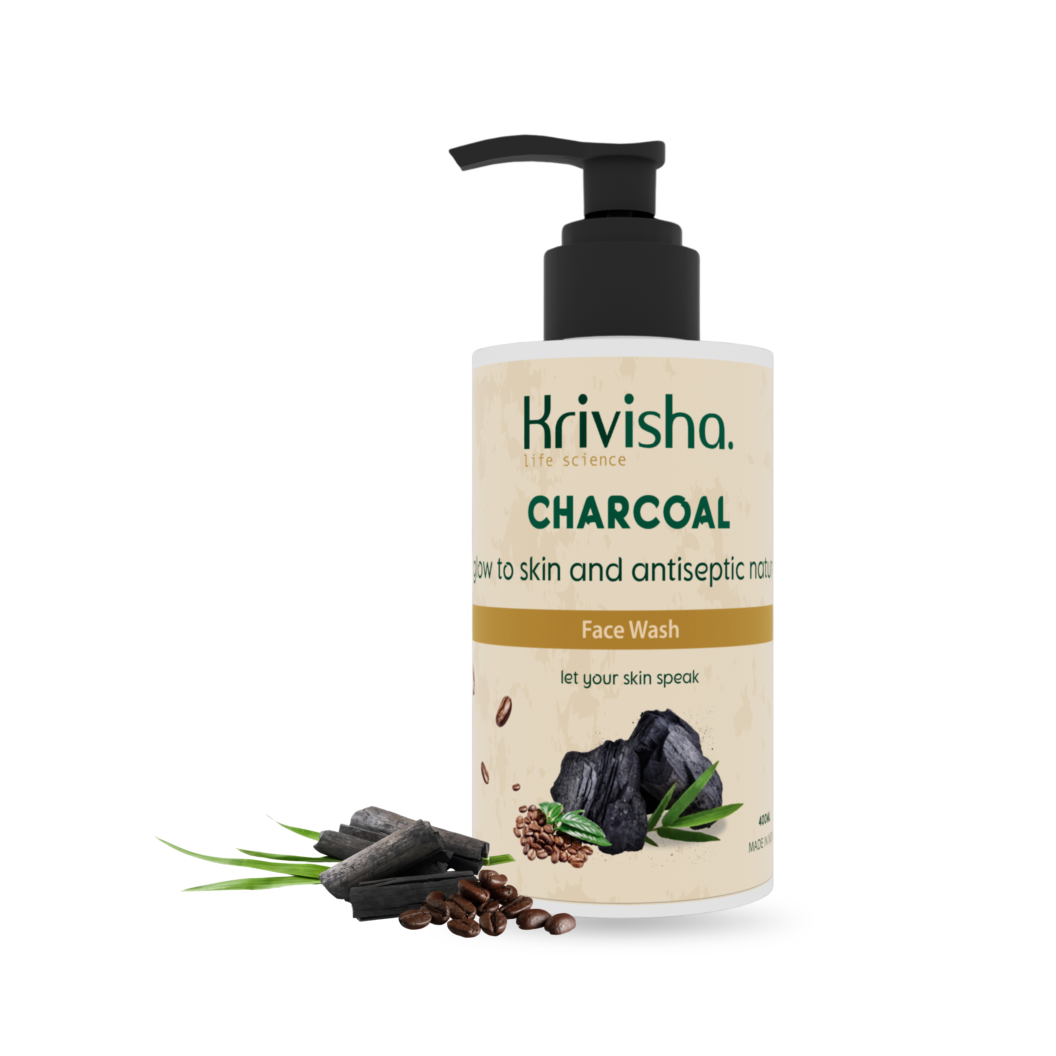 Charcoal Glow To Skin Facewash With Activated Charcoal For Antiseptic Natural