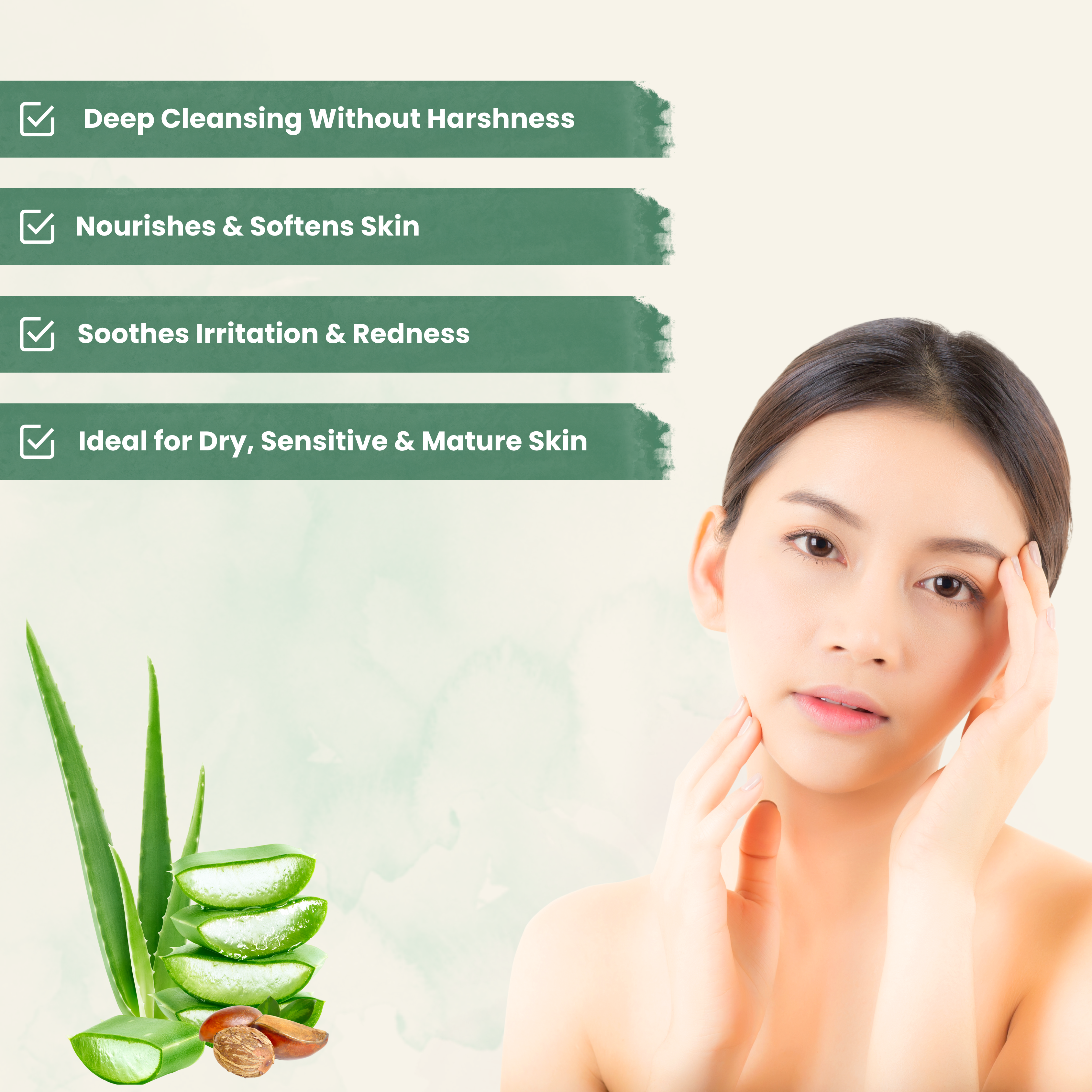 Cleansing Milk For Face With Kojic & Aloevera For Gental Cleansing