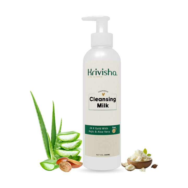 Cleansing Milk For Face With Kojic & Aloevera For Gental Cleansing