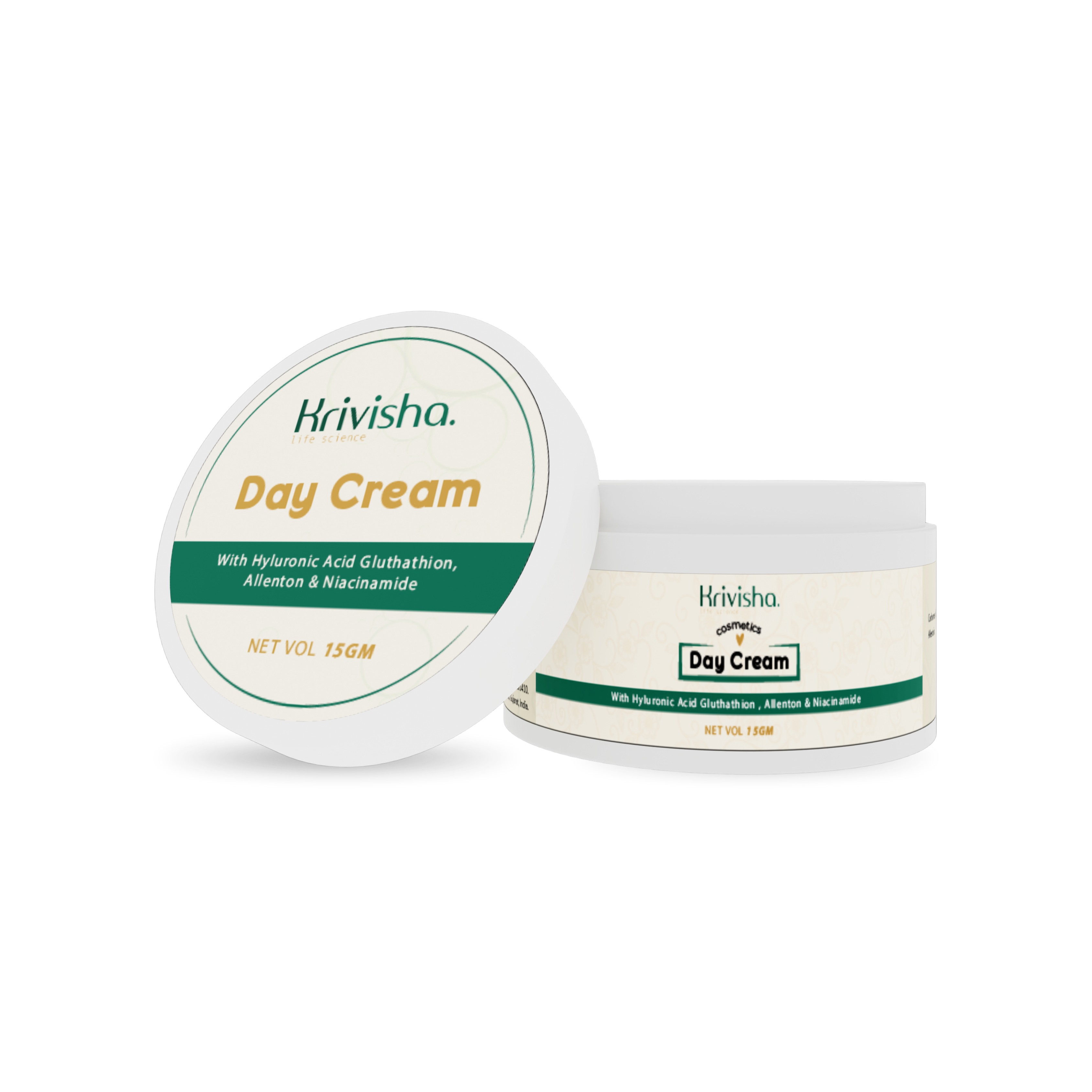 Day Cream With Hyluronic Acid Gluthathion, Allenton &Niacinamide  For Plumps Out Fine Lines Wrinkles /  Make Skinrediats