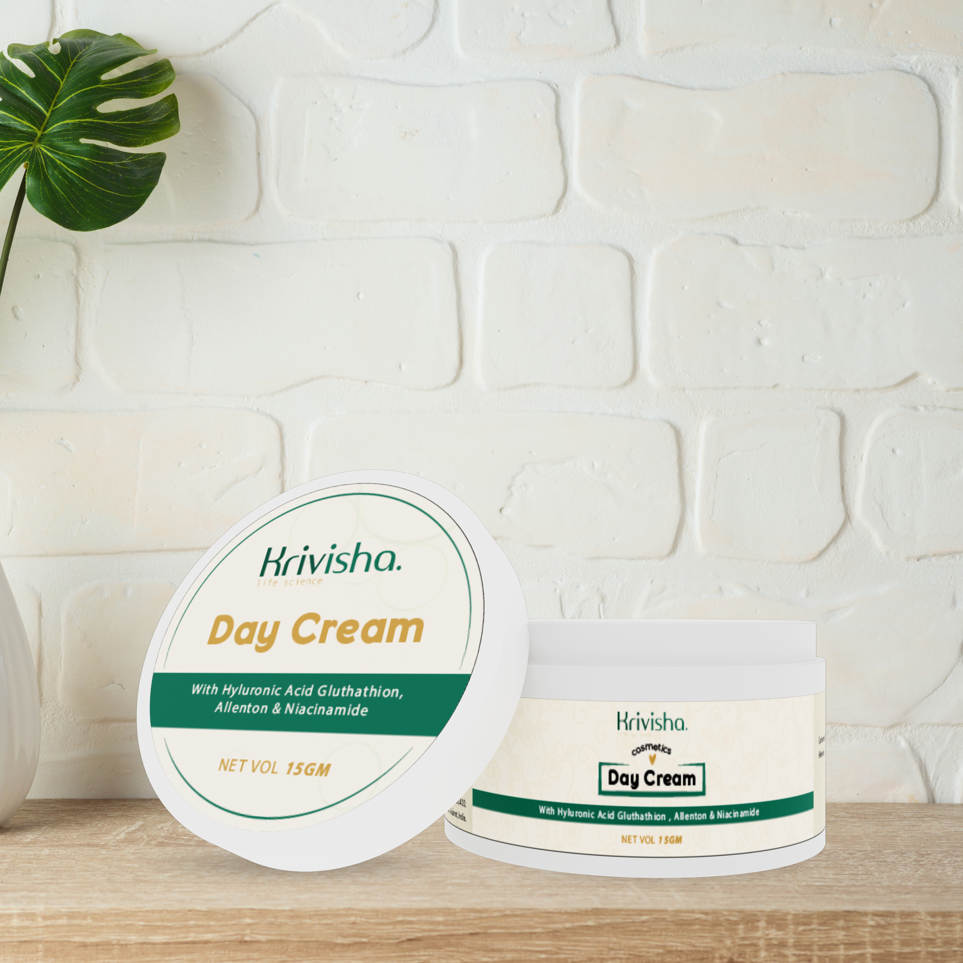 Day Cream With Hyluronic Acid Gluthathion, Allenton &Niacinamide  For Plumps Out Fine Lines Wrinkles /  Make Skinrediats