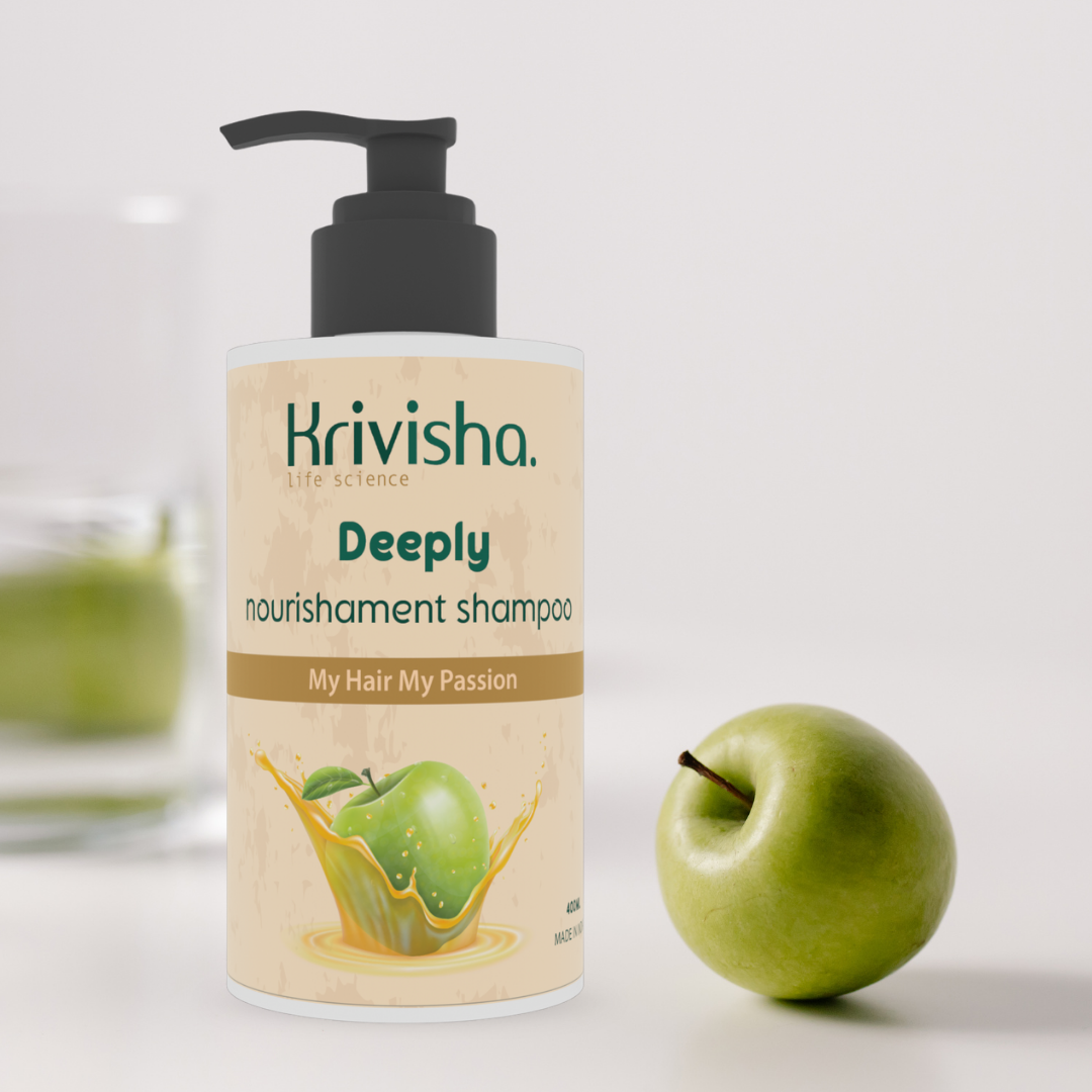 Deeply Nourishment Shampoo With Green Appple &Aloevera For Nourishing Scalp Make Hair Soft &Smooth