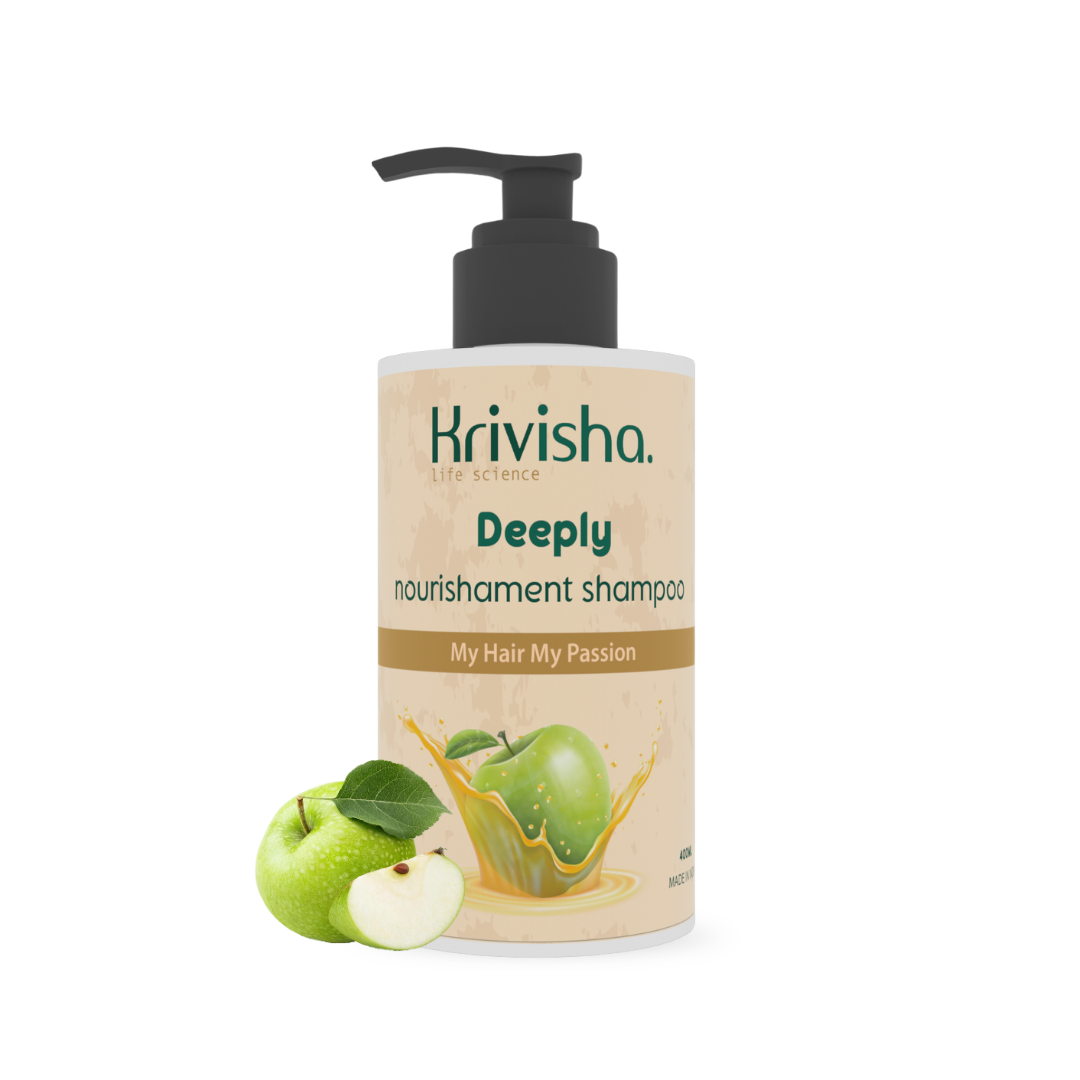 Deeply Nourishment Shampoo With Green Appple &Aloevera For Nourishing Scalp Make Hair Soft &Smooth