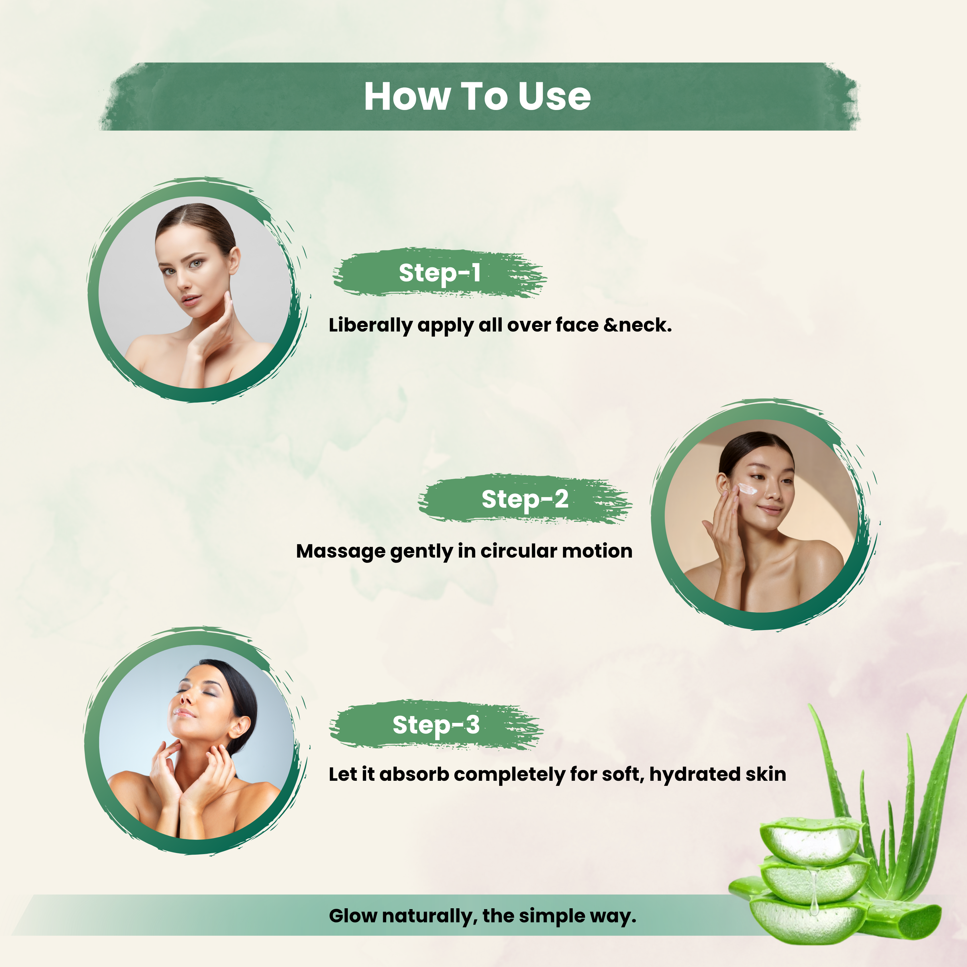 Face Gel  Get Glowing Skin With Aloevera For Soothes & Hydrates Skin