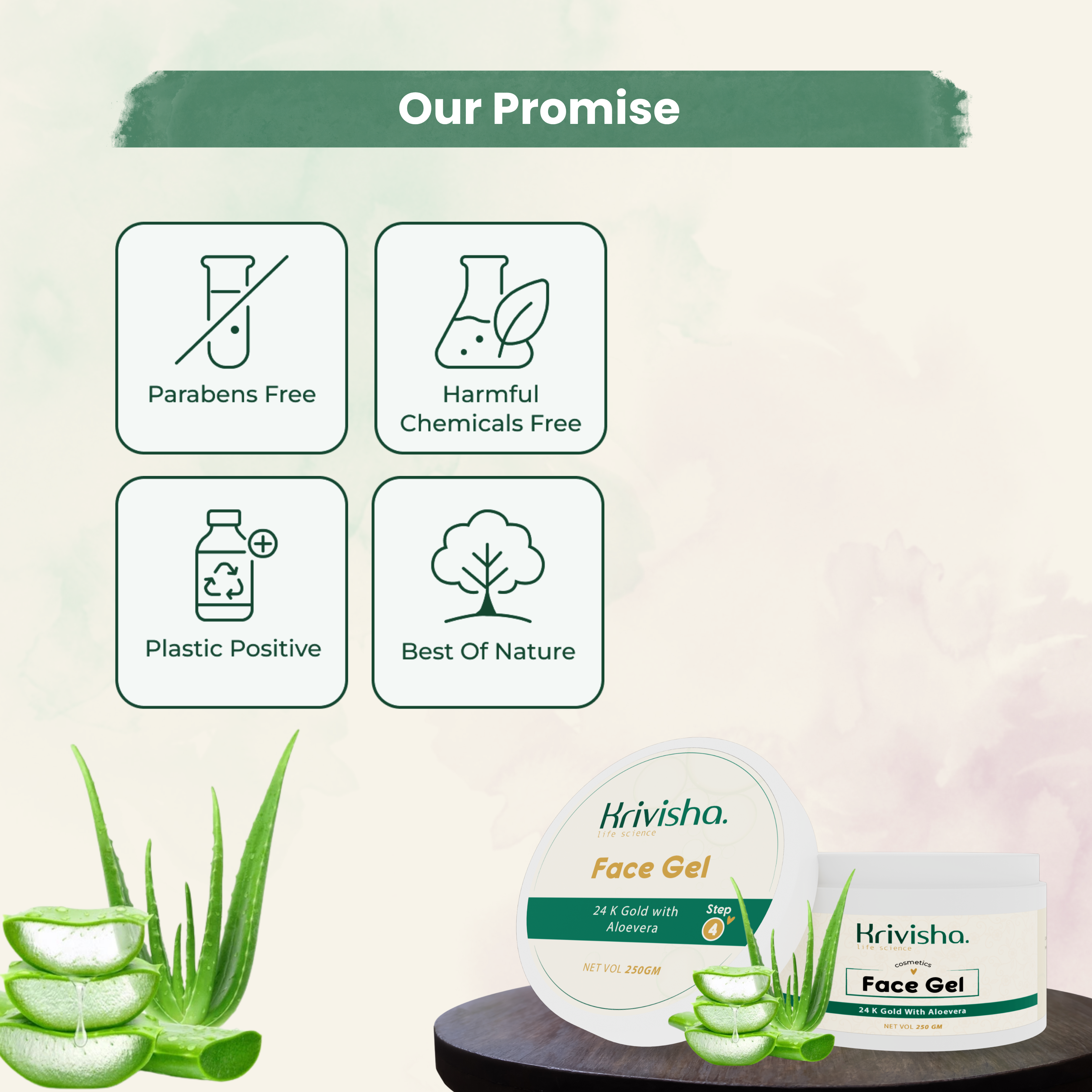 Face Gel  Get Glowing Skin With Aloevera For Soothes & Hydrates Skin