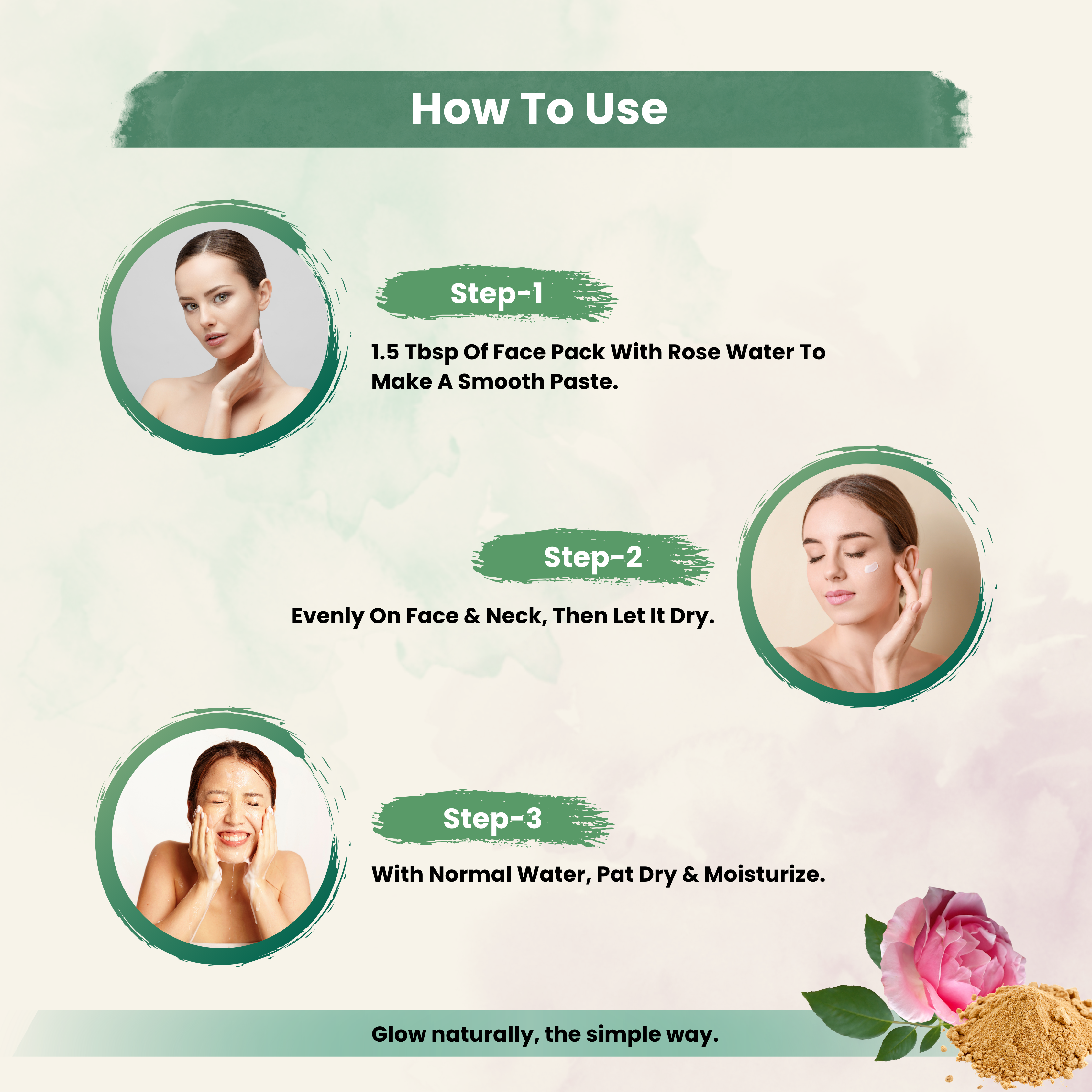 Face Pack  Purifying  With Rose , Niacinamide ,Multani Mitti For Normal To Oily Skin