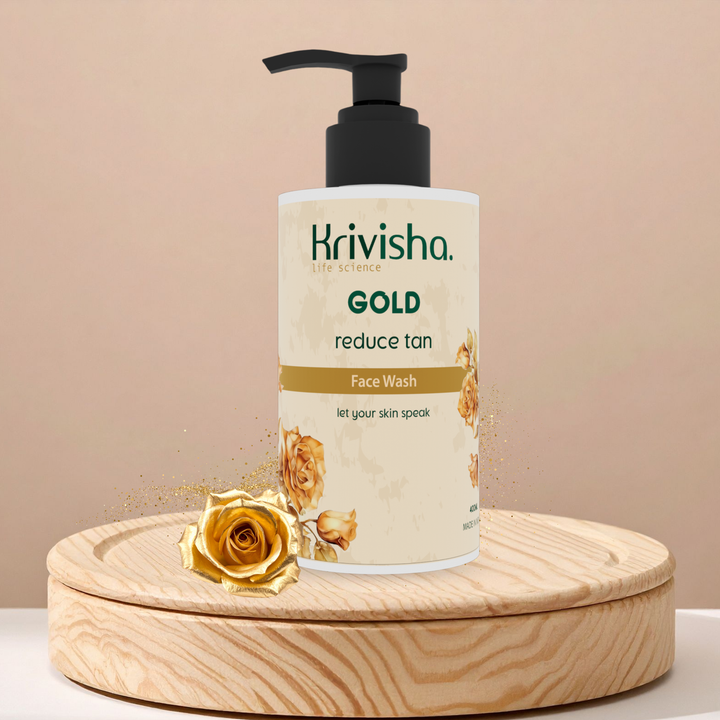 Gold Reduce Tan Facewash With Golden  Dust,Glycerine,Aloevera  For Cleansen Skin