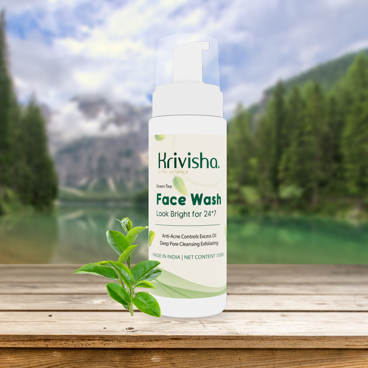 Green Tea Facewash With Green Tea & Tea Tree For Anti Acne & Controls Excess Oil