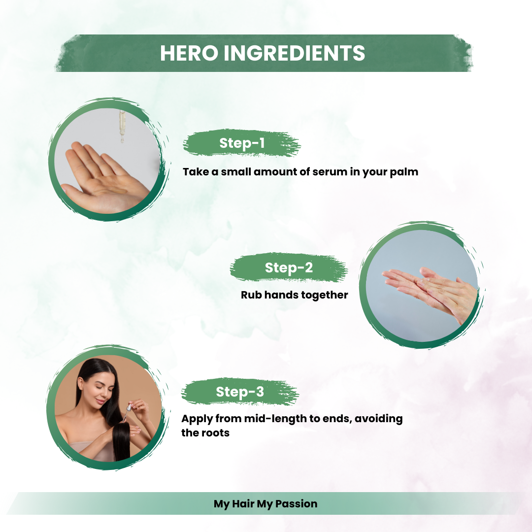 Hair Serum With Cyclopentaciloxene, Nish -1004 For Dry &Frizzy Hair/Hair  Polishing Shine