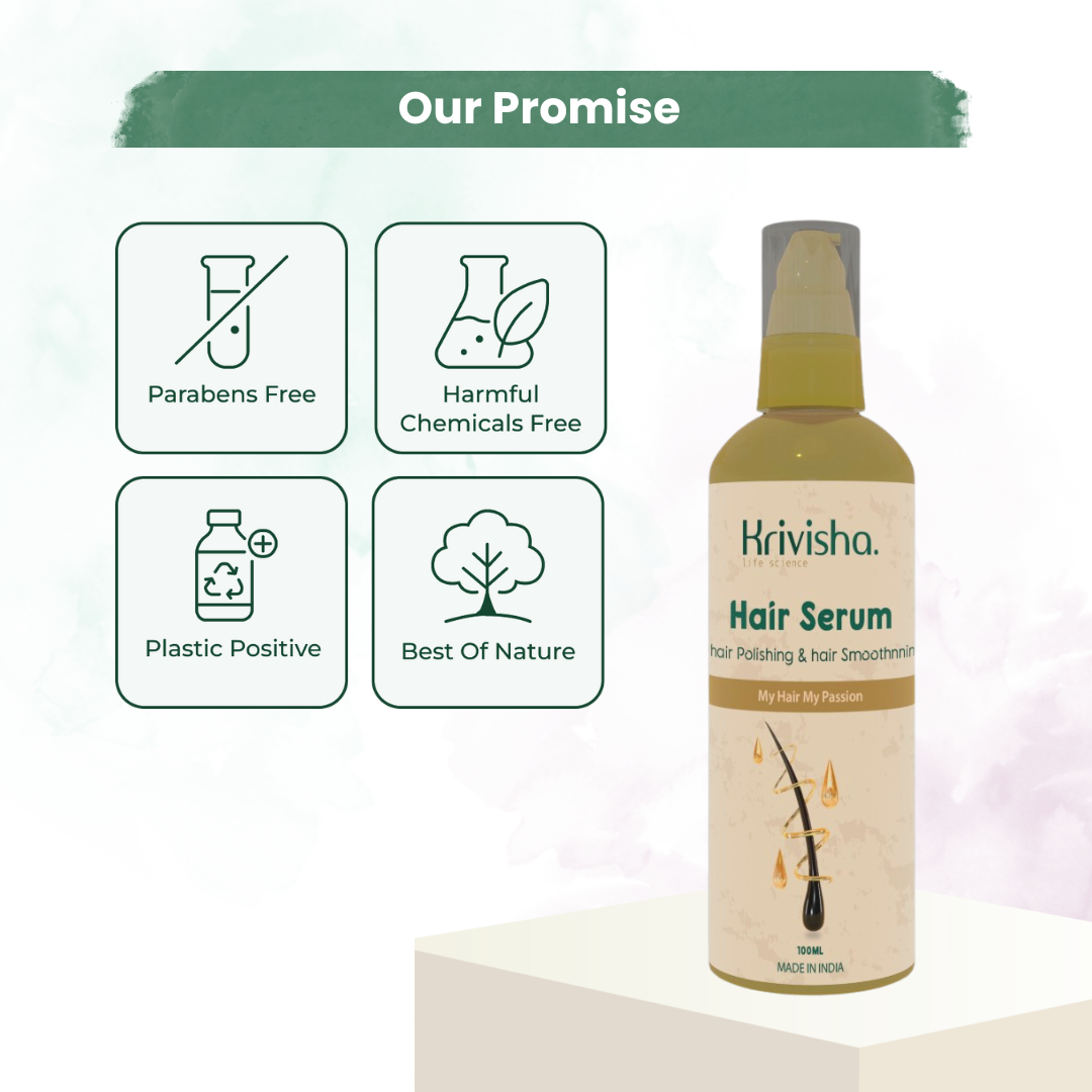 Hair Serum With Cyclopentaciloxene, Nish -1004 For Dry &Frizzy Hair/Hair  Polishing Shine