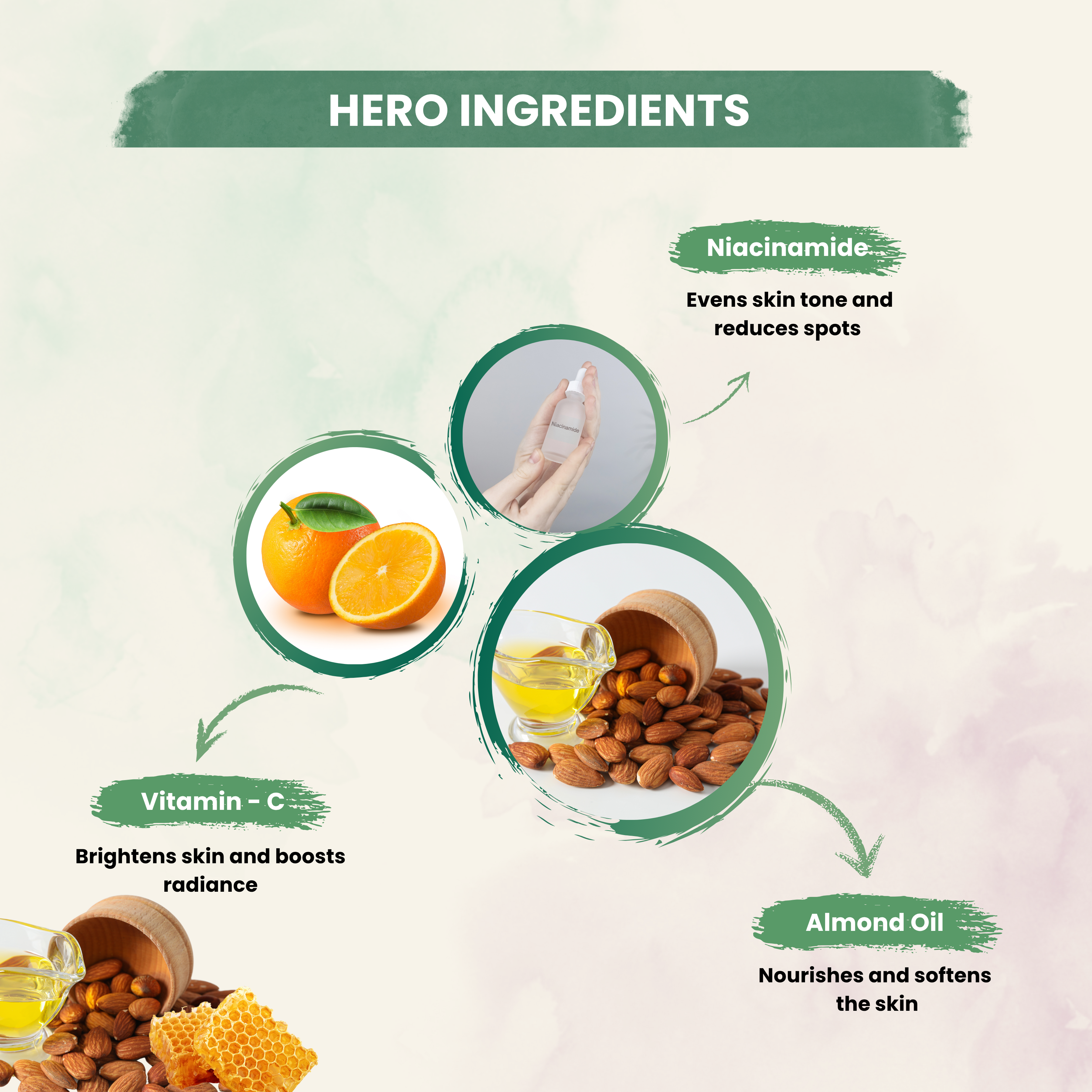 Massage Cream Skin Whitening & Brightening With Golden Dust  & Almond Oil For Moisturizer Skin