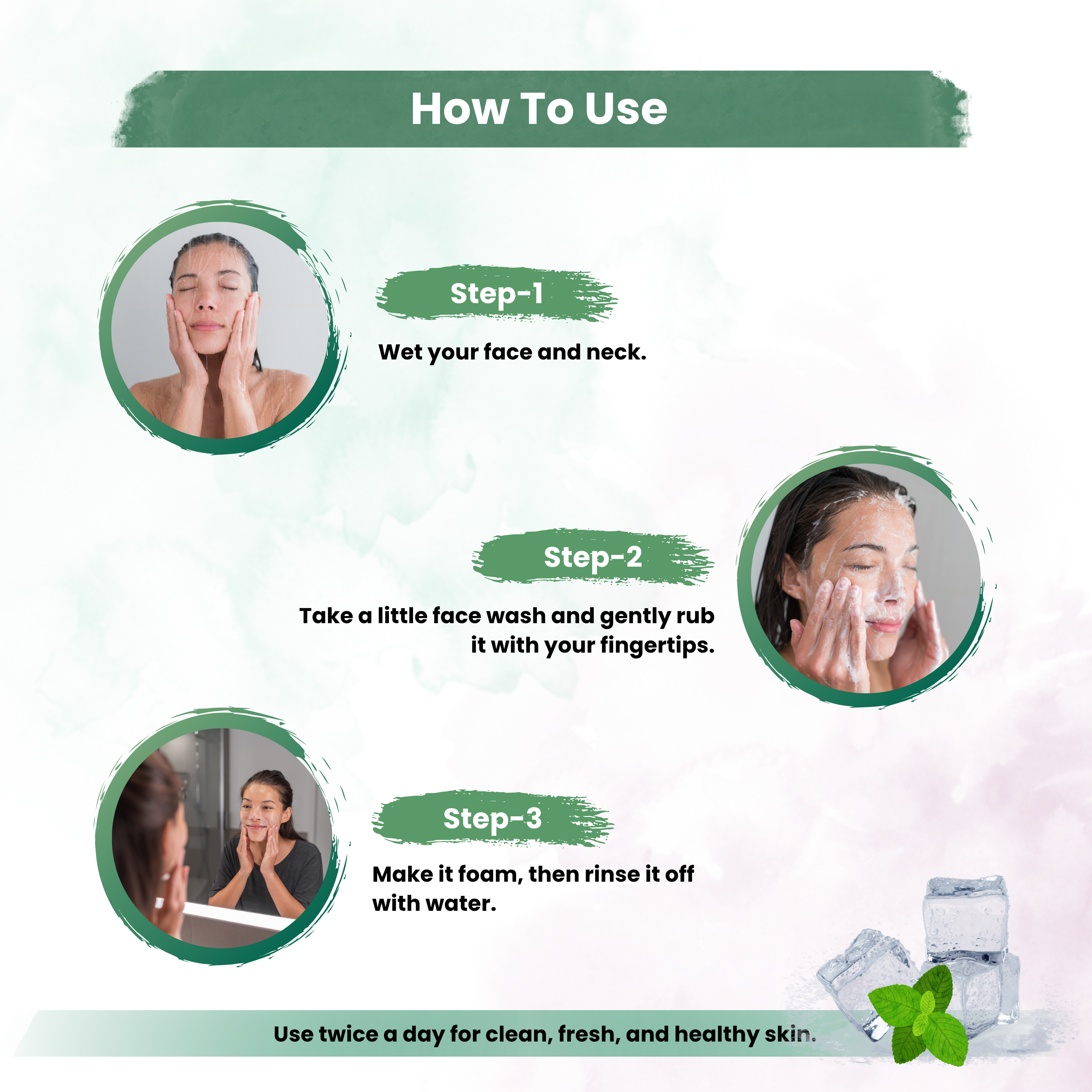 Mint Cool Blast Of Freshness Facewash With Mint & Manthol For Refreshing Cooling