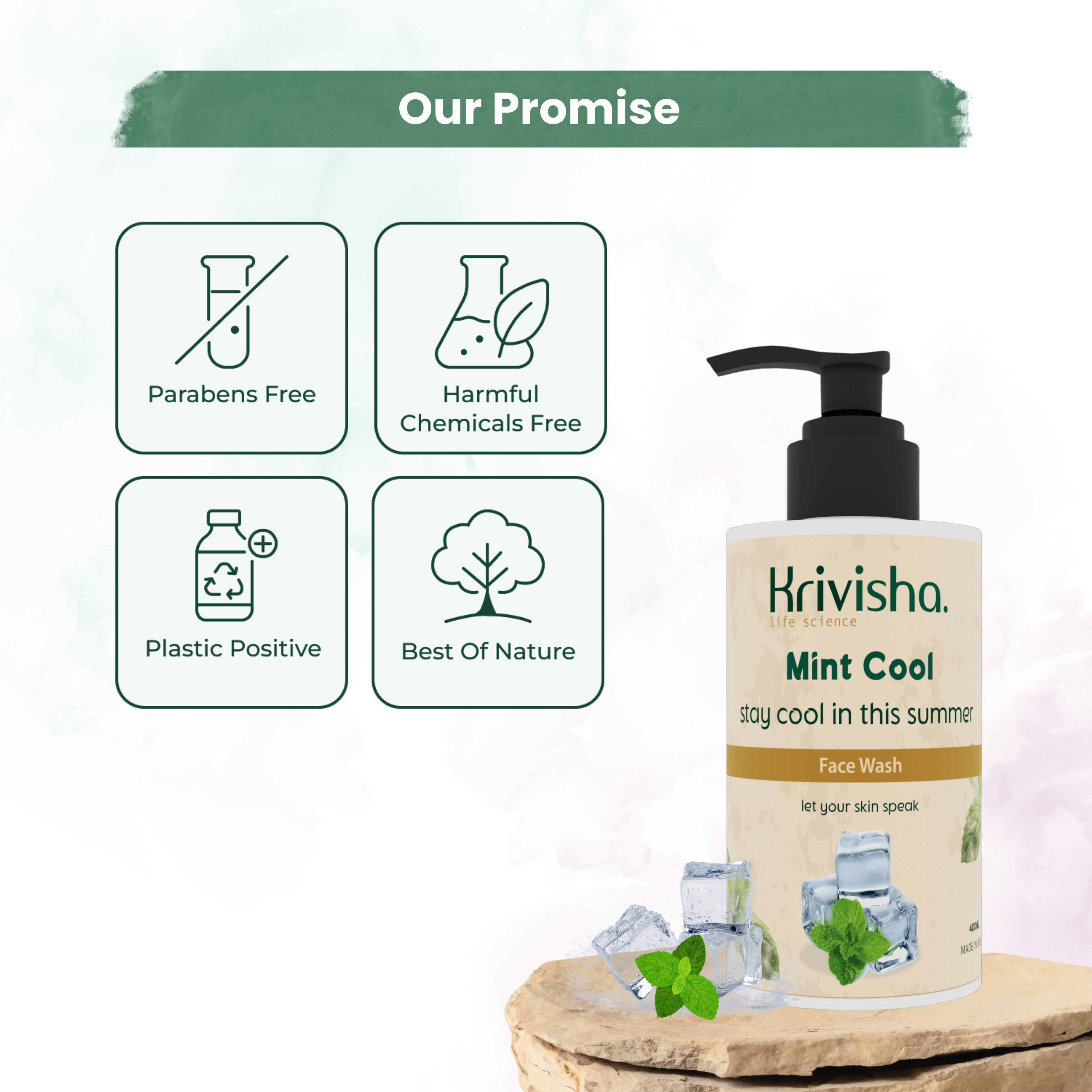 Mint Cool Blast Of Freshness Facewash With Mint & Manthol For Refreshing Cooling