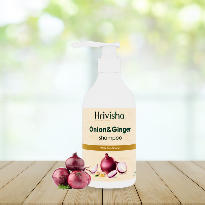 Onion Hair Shmpoo With Onion, Ginger & Pea Extract For Reduce Hair Fall/Smoothens Hair