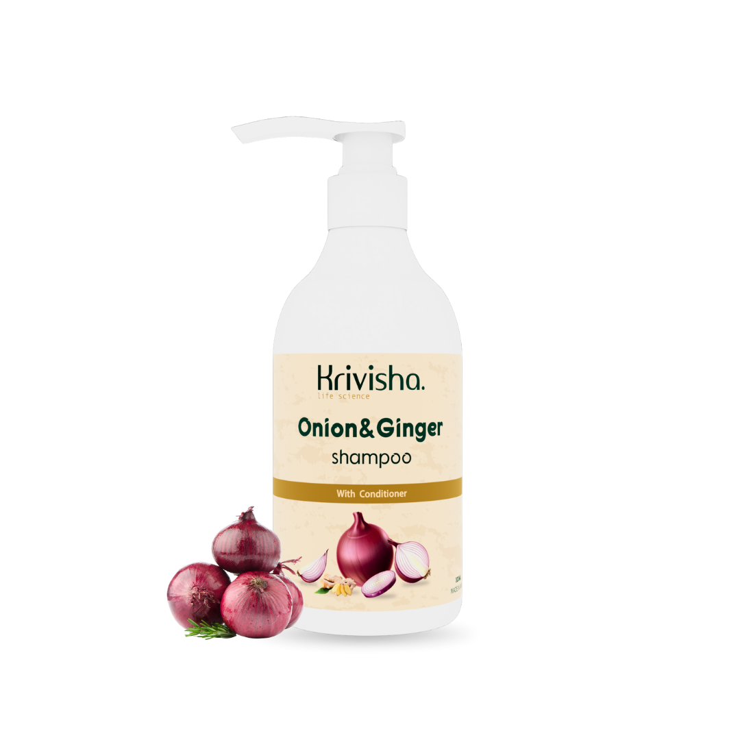 Onion Hair Shmpoo With Onion, Ginger & Pea Extract For Reduce Hair Fall/Smoothens Hair