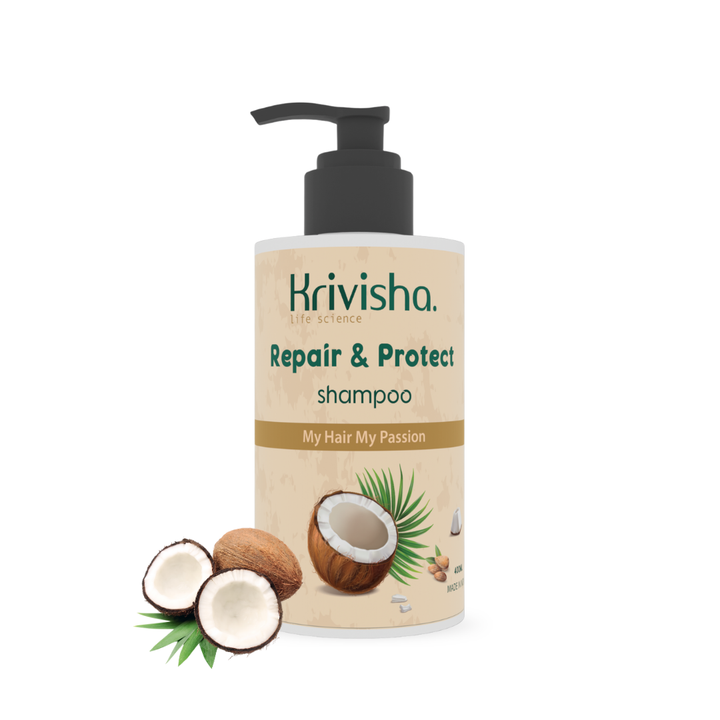 Repair &Protect Shampoo With Coconut &Glycerine For Repai Dry & Damage Hair /Promotes Healthy Shiney Hair