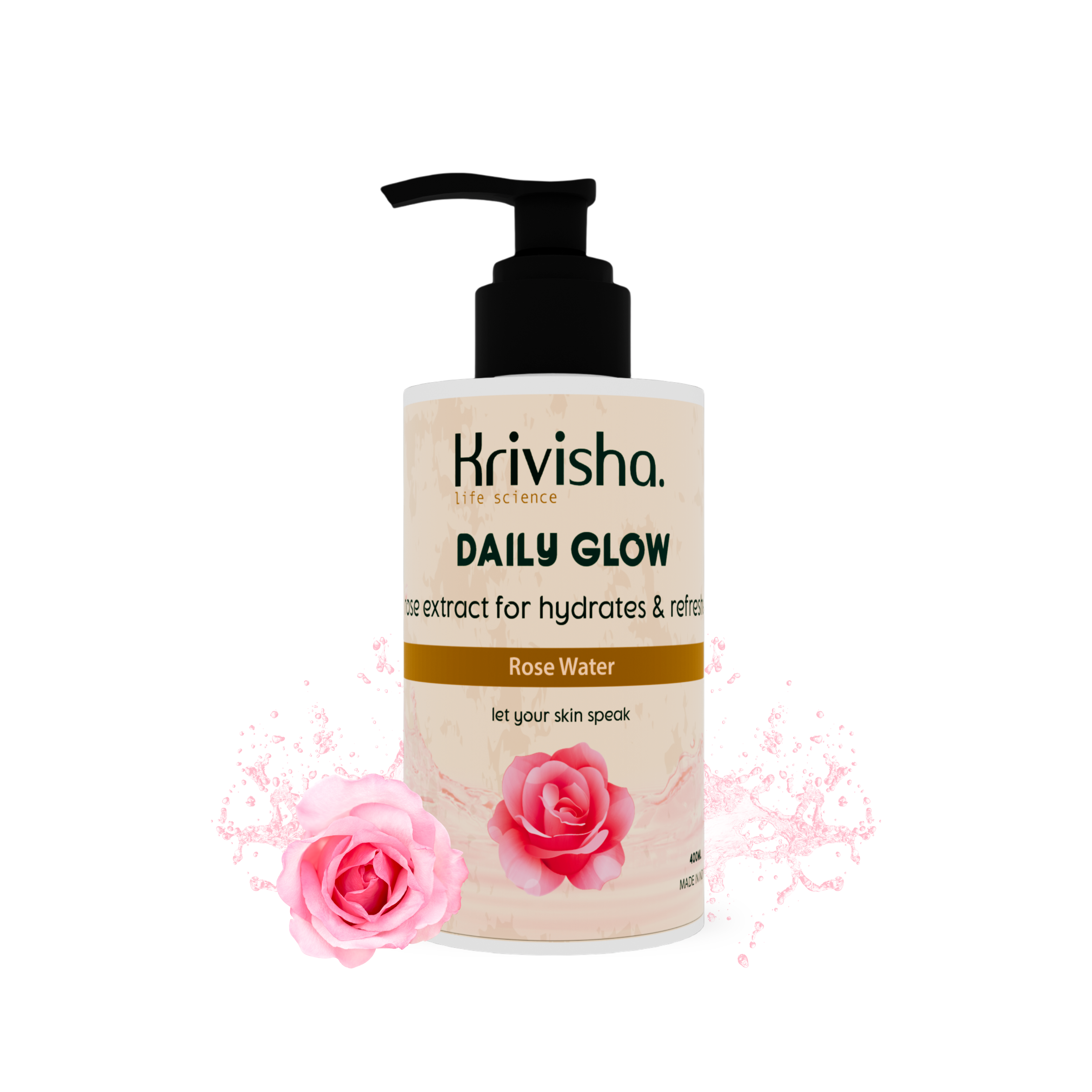 Rosewater  With Rose Extract For  Hydrates & Refreshes