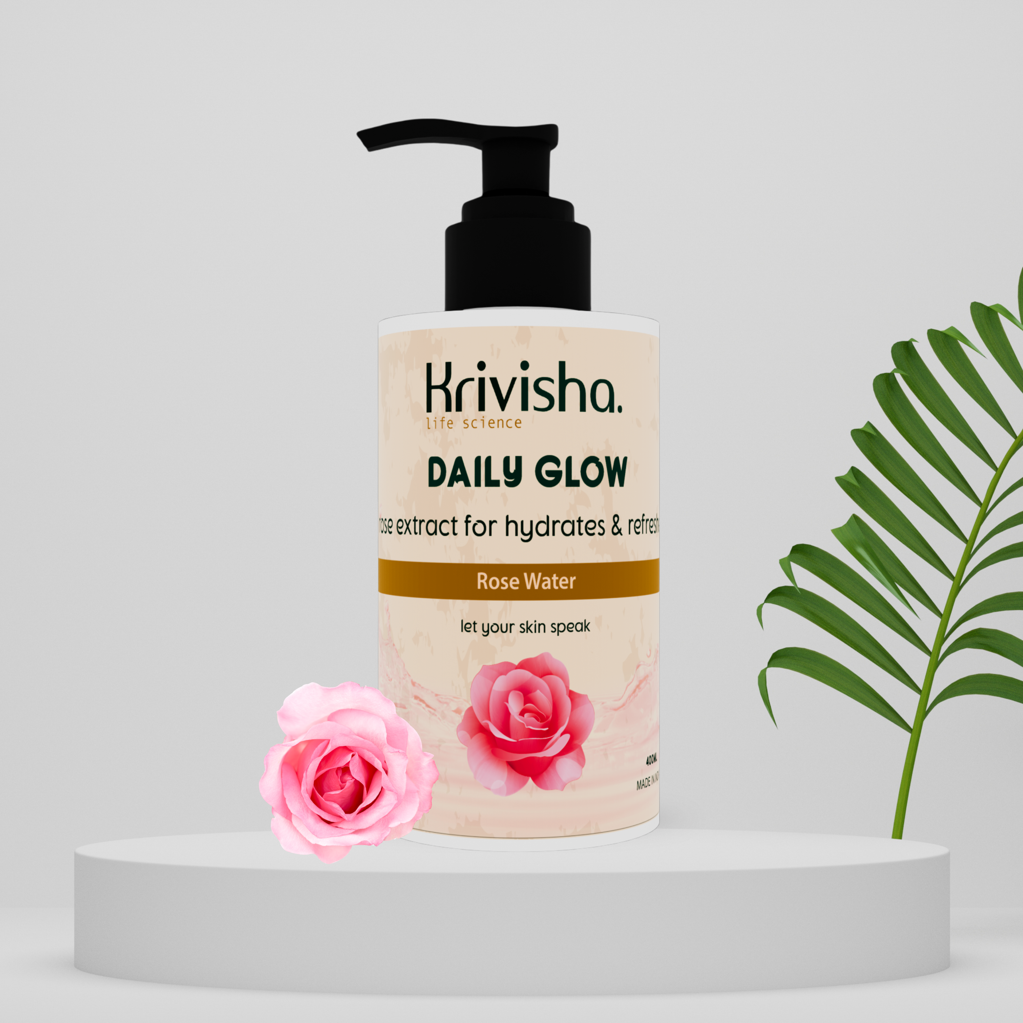 Rosewater  With Rose Extract For  Hydrates & Refreshes