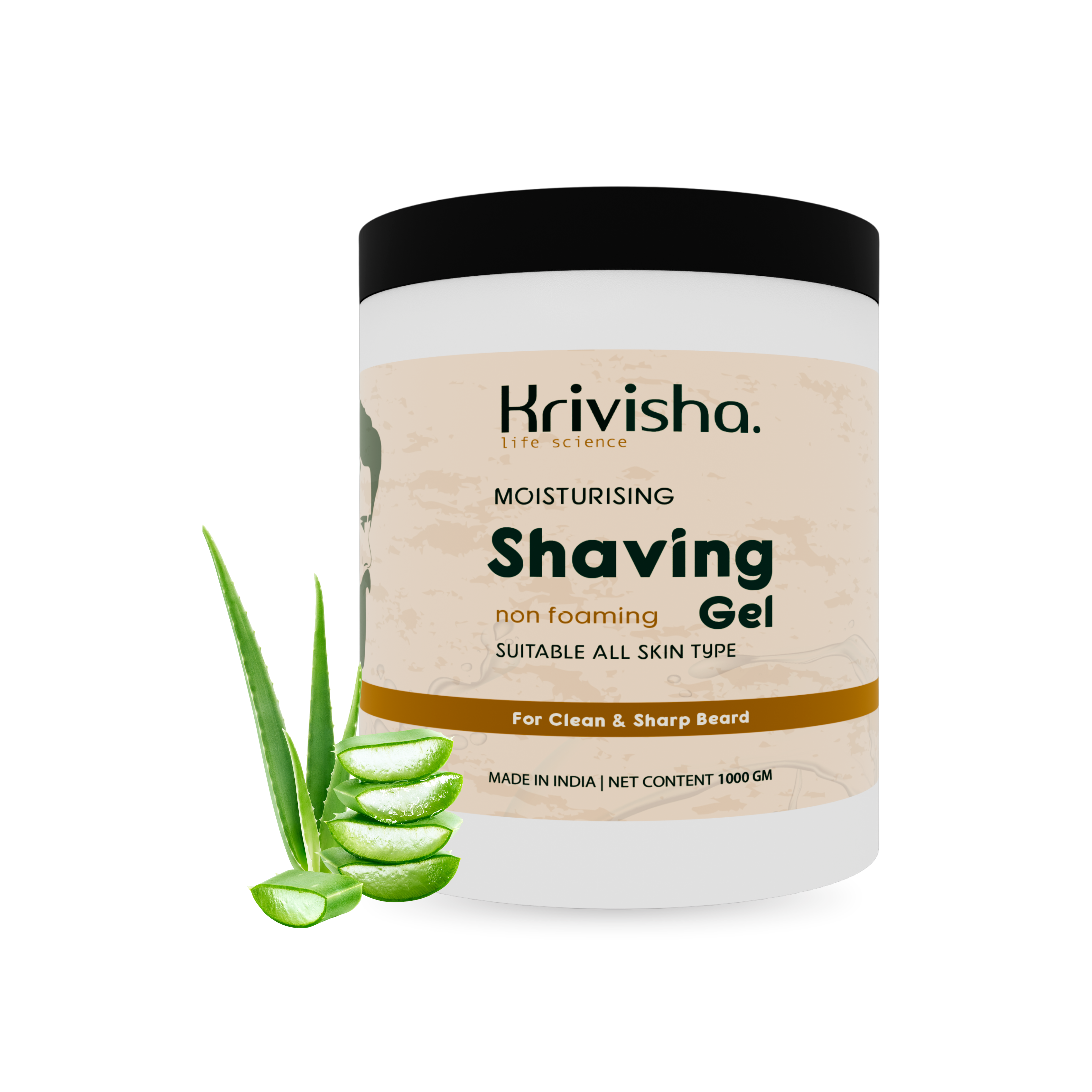 Shaving Gel With Glycerine & Aloevera  For Clean And Shaep Beard