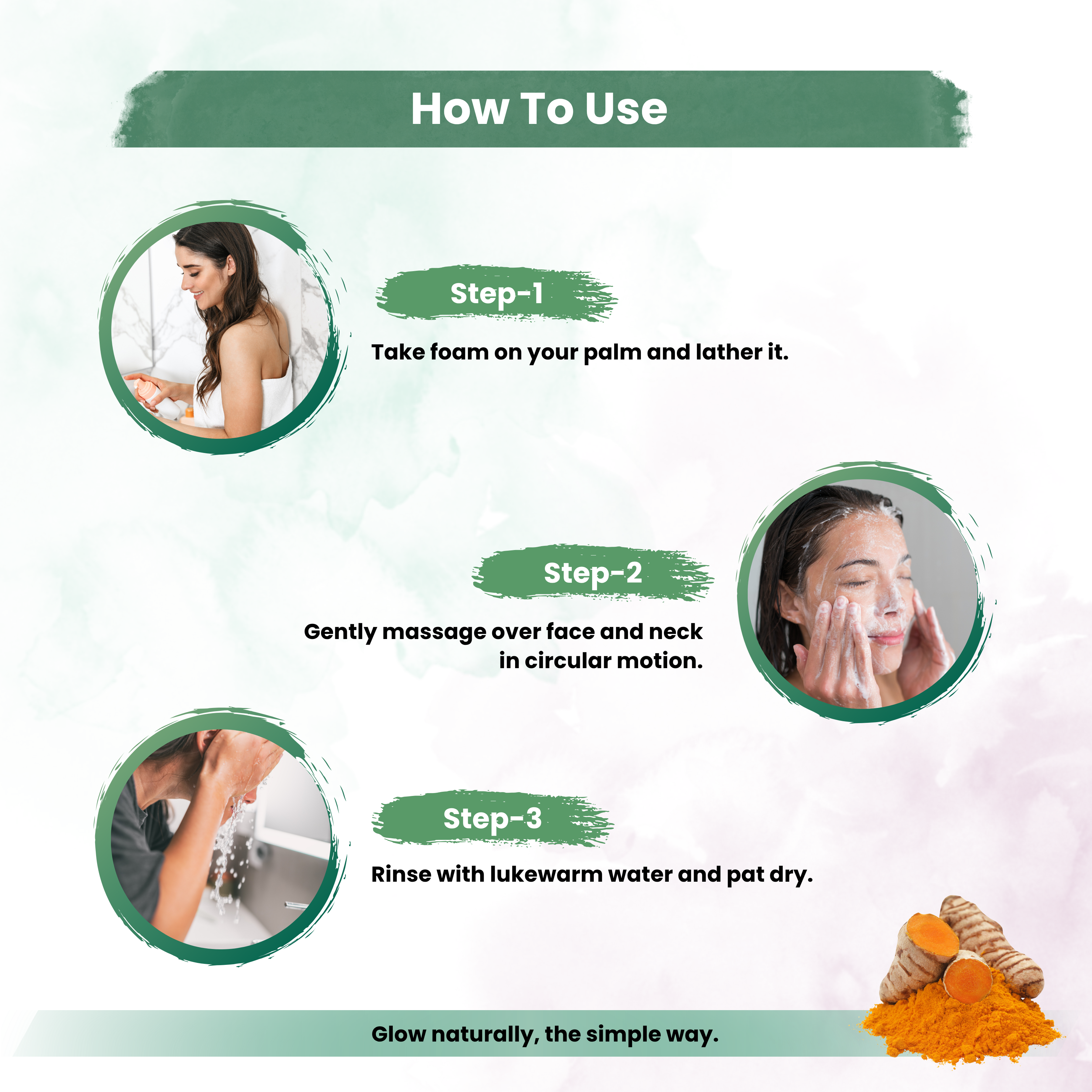 Ubatan Rediance Boost Facewash With  Neem,Tulsi, Turmeric For Ten Removing