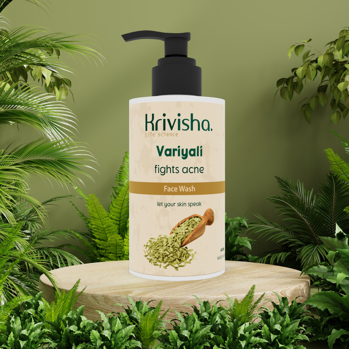 Variyali Fights Acne Facewash  With Variyali ,Aloevera, And   Polyquaternium -7 For Skin Irritation
