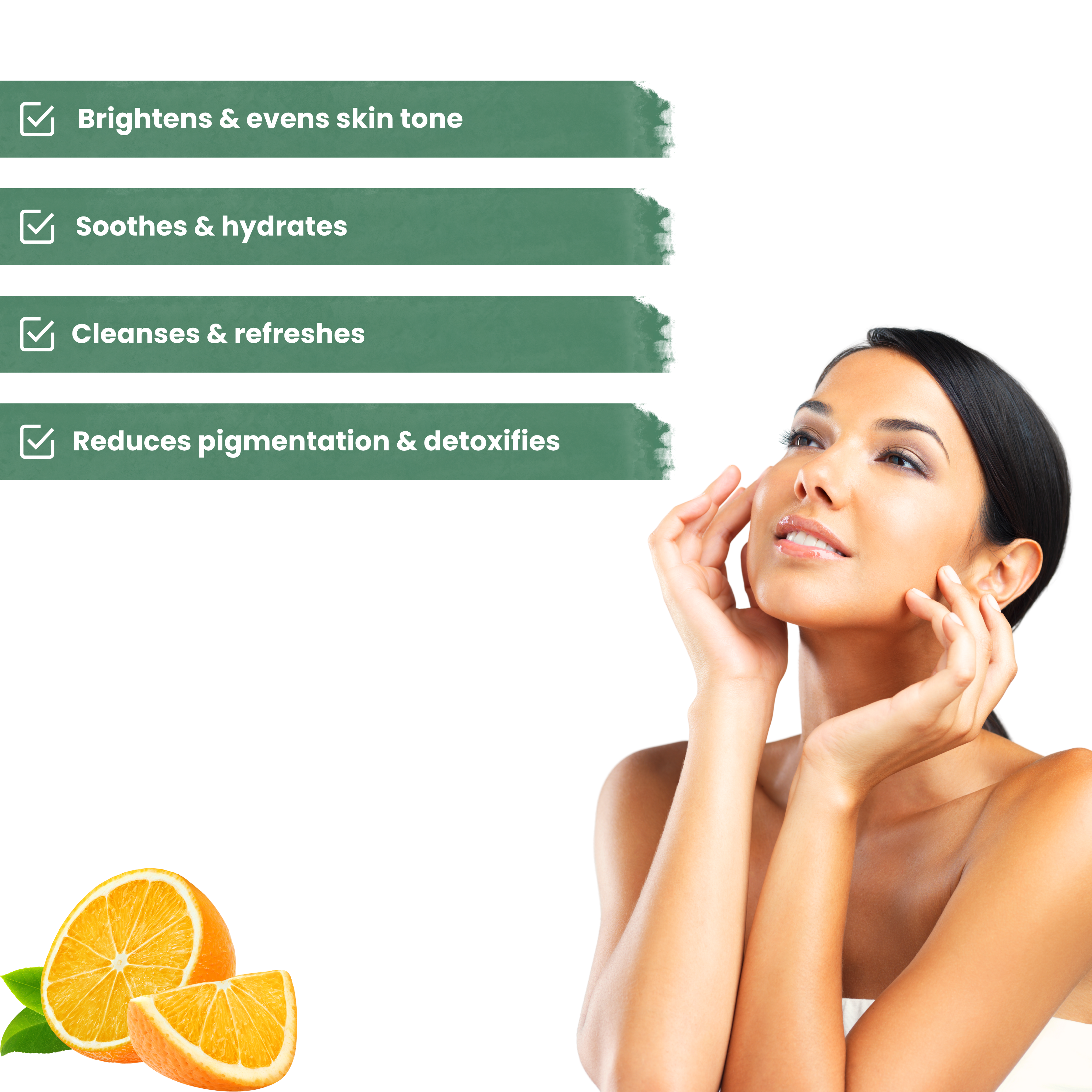 Vitamin-C blush and glow facewash with orange and manjistha for remove dust