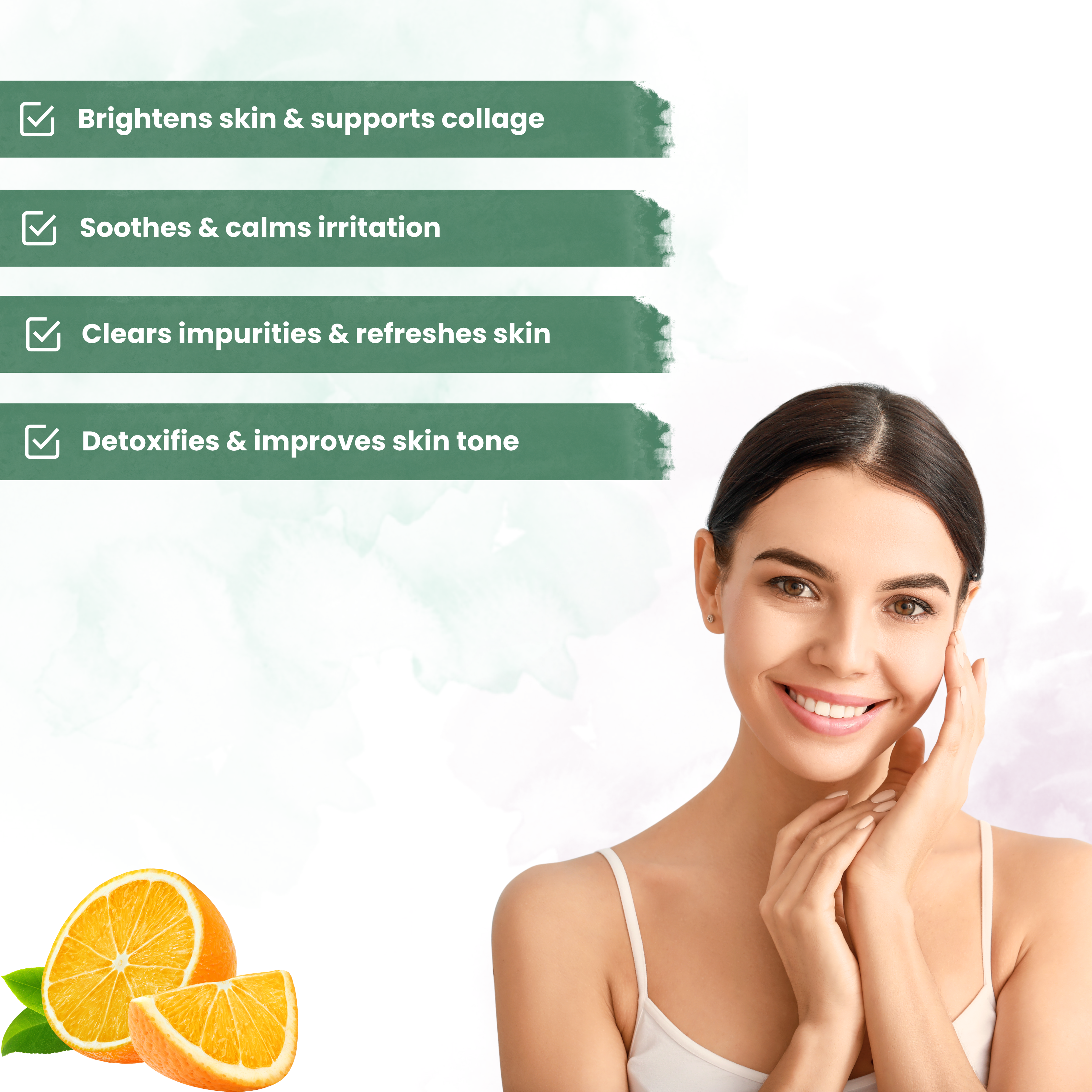 Vitamin -C Protect Skin Facewash With  Orange For Clears Dullness
