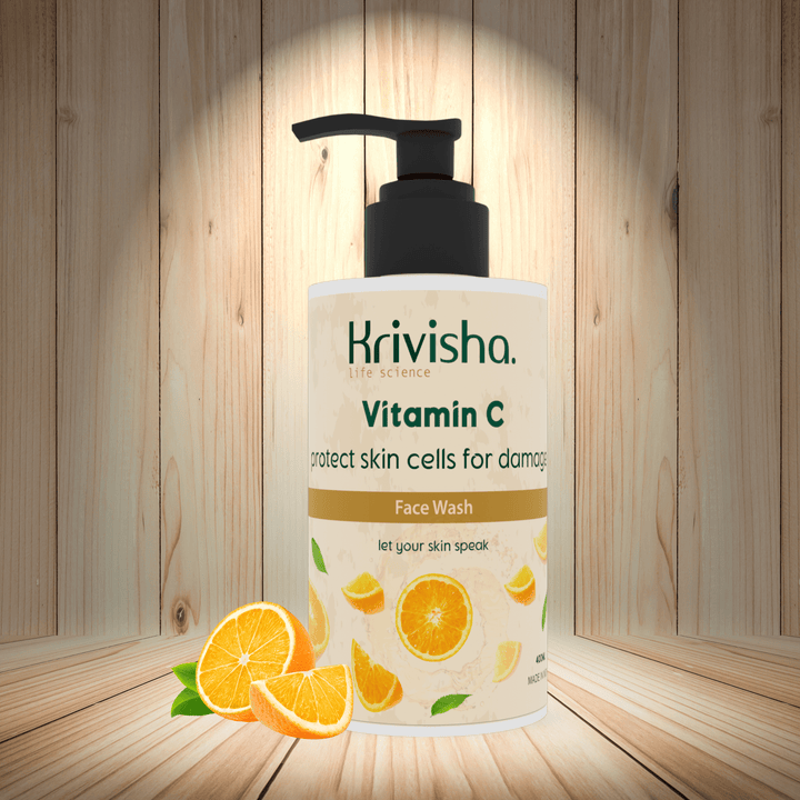 Vitamin -C Protect Skin Facewash With  Orange For Clears Dullness