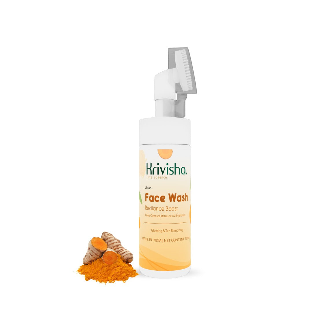 Ubatan Rediance Boost Facewash With  Neem,Tulsi, Turmeric For Ten Removing